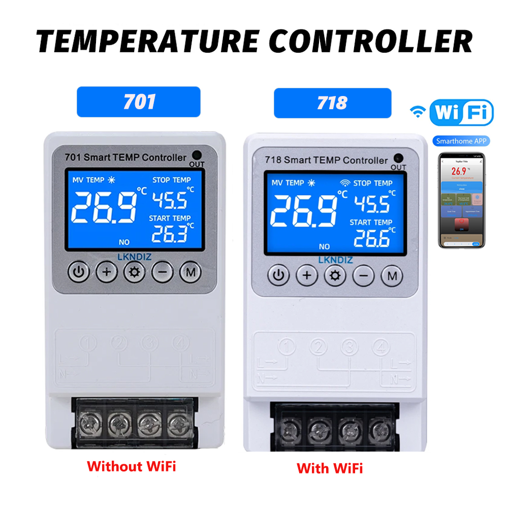 Wifi Thermostat - 接続された温度コントローラー,定数サーモスタット,タイミング制御,切り替え,サイクル制御,複数のセンサーヘッドオプション