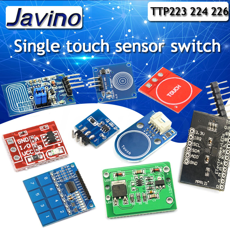 Sensor Kit Arduino - 1/4/8/16 チャンネル TTP223 TTP224 TTP226 TTP229