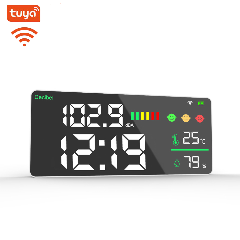 Wifi Thermostat - DIenmun-壁に取り付けられた温度,湿度,wifi接続を備えたLEDディスプレイメーターdm165a