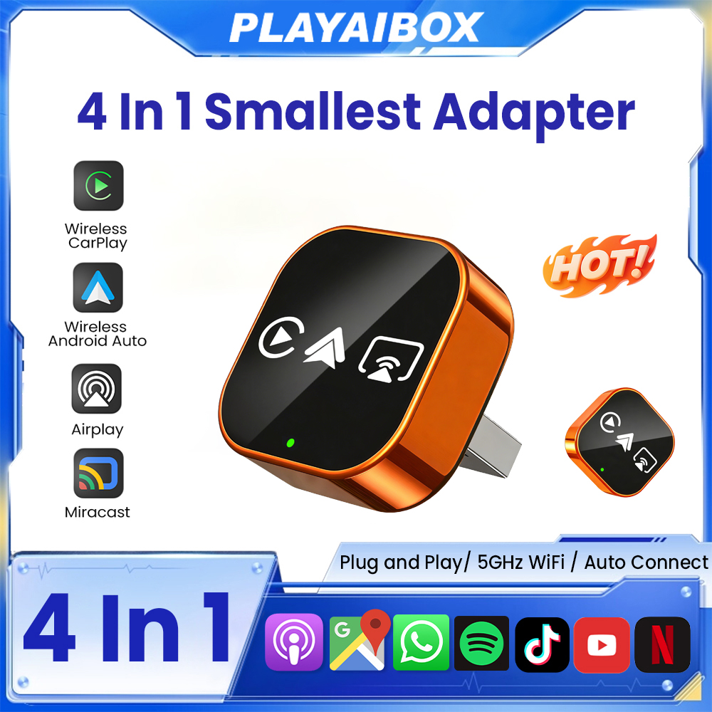 2026 4in1 新型アップグレードCarPlayアダプタ - Wifi Smart Plug のレビューと価格