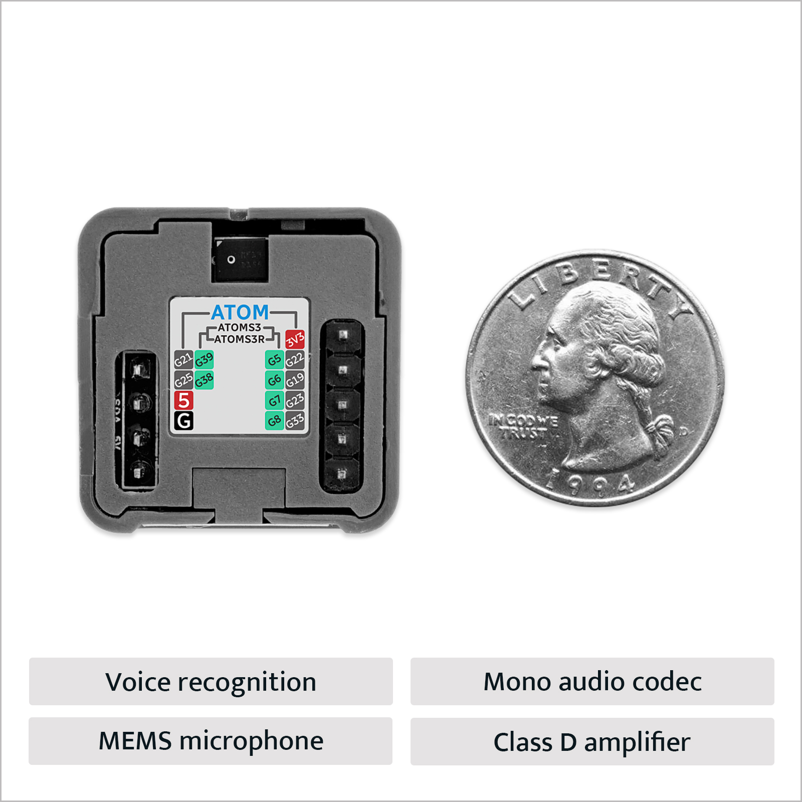 M5Stack公式アトミックボイスベース（マイクとスピーカー - Electronics Project Kit のレビューと価格