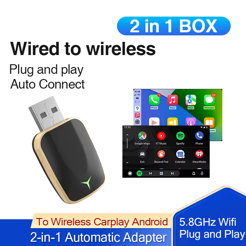 有線CarPlayをワイヤレス化 Android 2-in- - Wifi Smart Plug のレビューと価格
