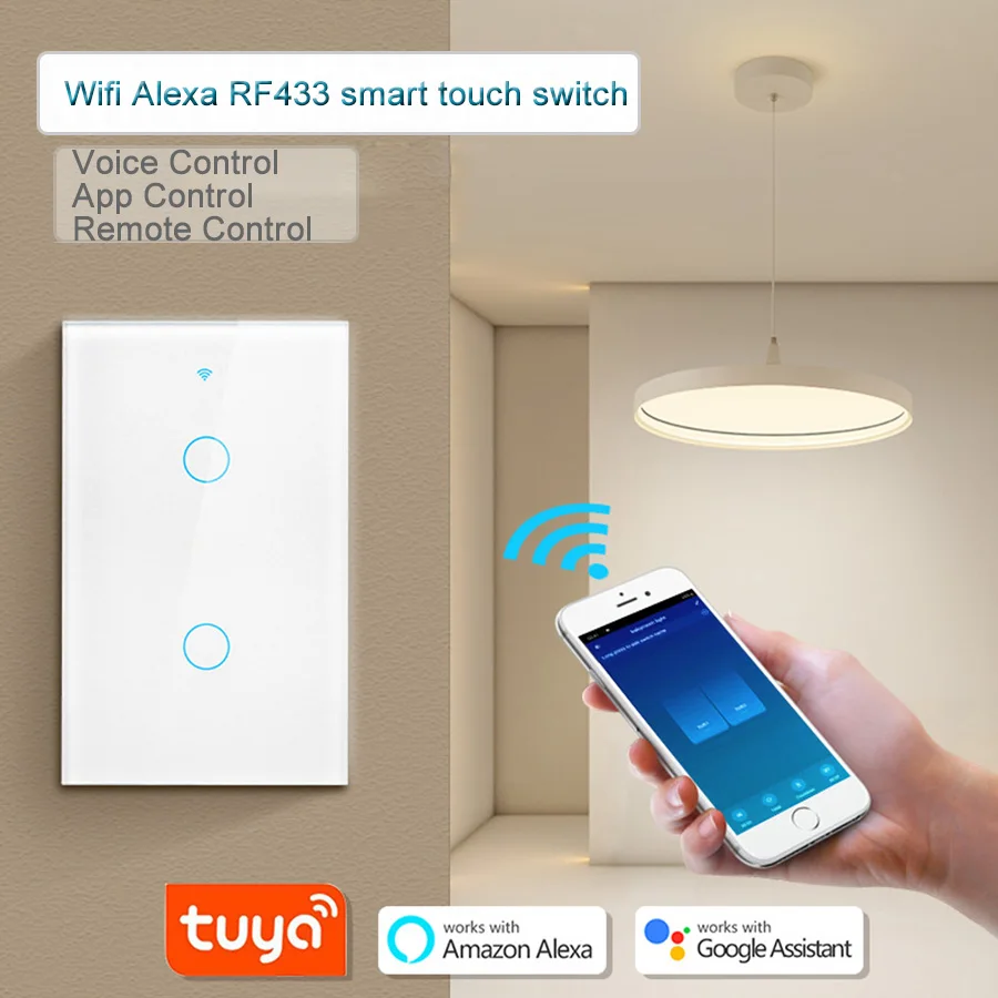 Tuya WiFi スマートスイッチは Alexa と連携し - Smart Light Switch Wifi のレビューと価格