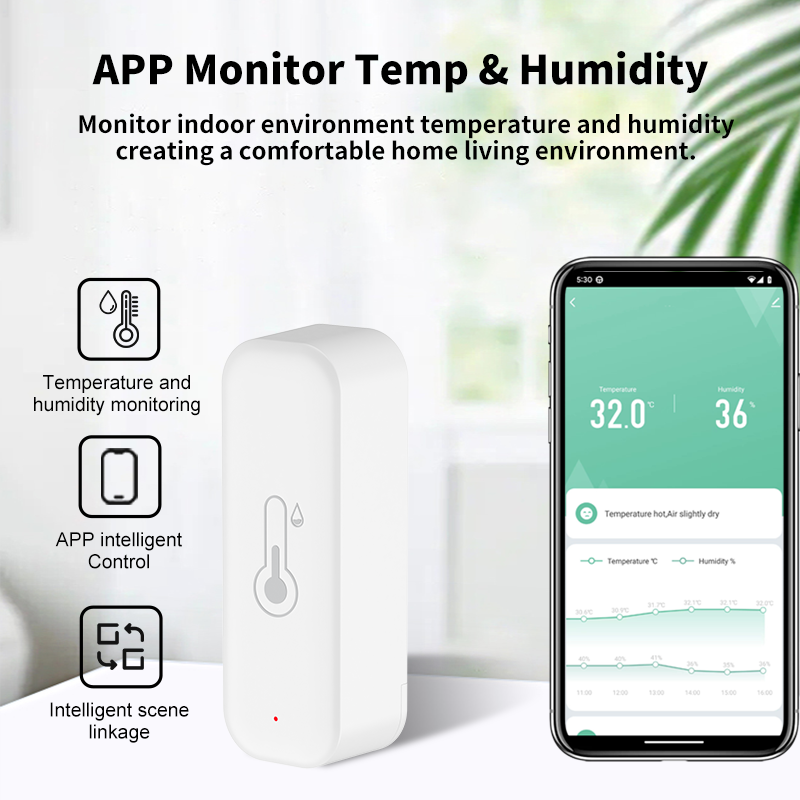 1~4 個 Tuya WiFi 温度湿度センサー APP ス - Smart Home Automation Kit のレビューと価格