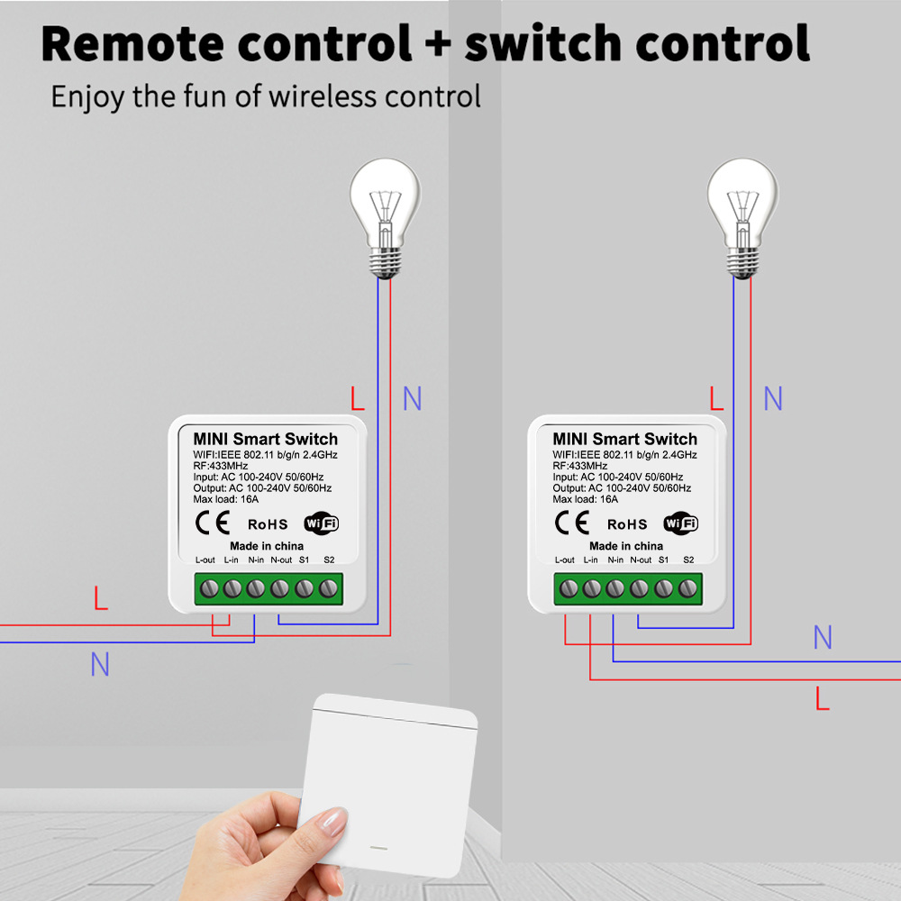 Tuya WiFiスマートライトスイッチ スマートホーム ワ - Smart Light Switch Wifi のレビューと価格