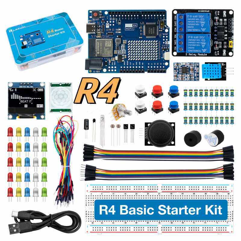 UNO R4 WiFi対応開発スターターキット。センサーと電 - Electronics Project Kit のレビューと価格