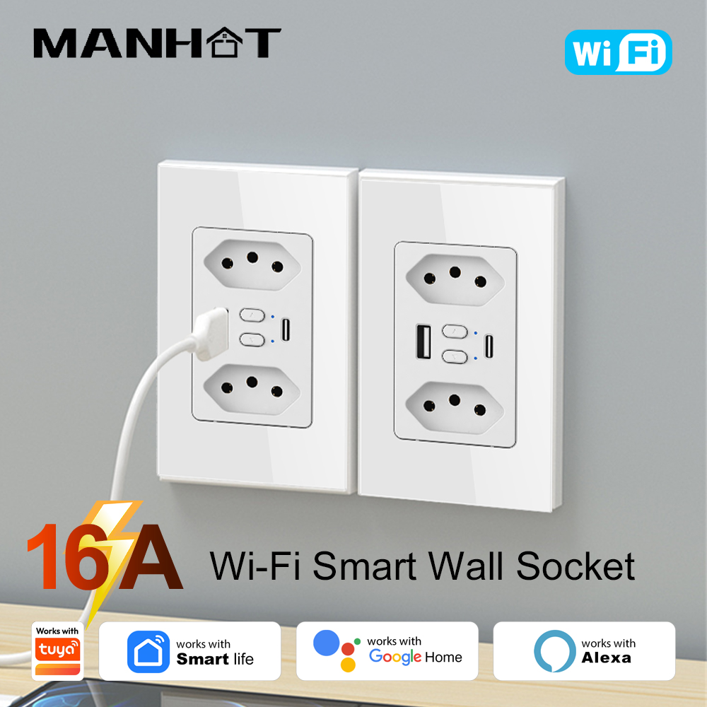 MANHOT Wifi スマートブラジルソケットスイッチ U - Wifi Smart Plug のレビューと価格