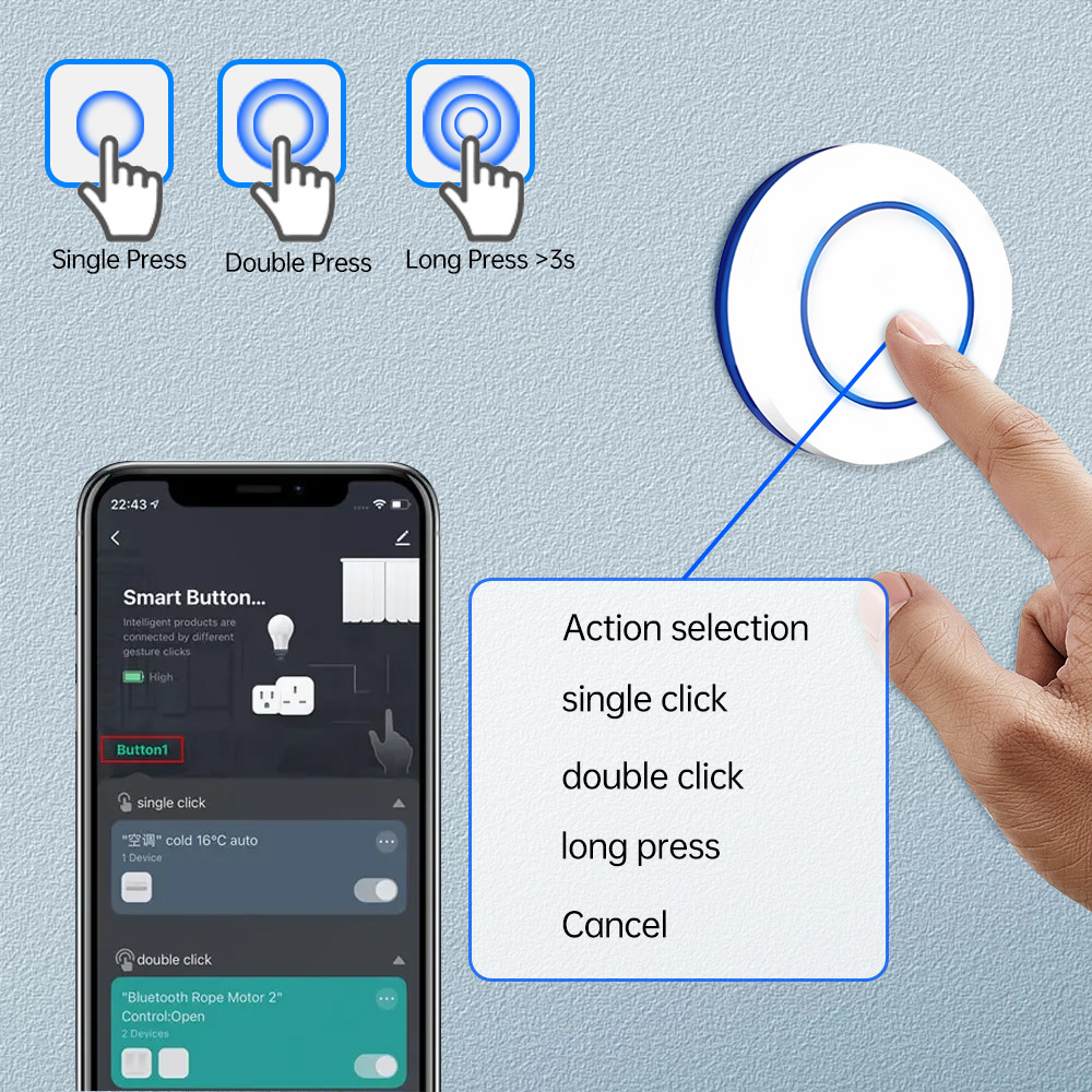 プッシュボタン式ワイヤレススマートシーンスイッチコントローラ - Smart Home Automation Kit のレビューと価格