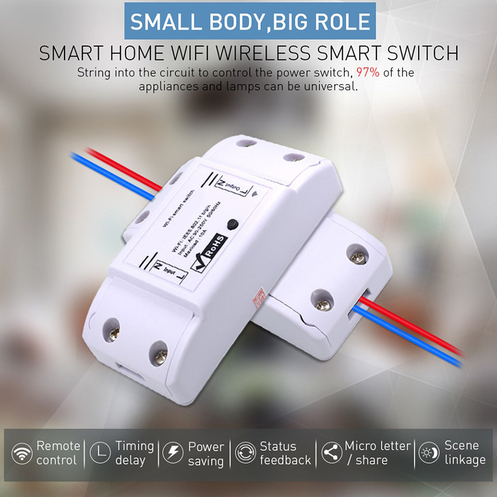 1個入り Wi-Fi対応スマートスイッチコネクター、白色、リ - Smart Light Switch Wifi のレビューと価格
