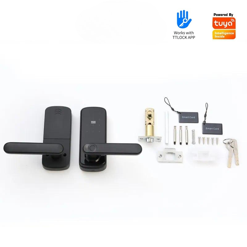 Tuya Wi-Fi対応、パスワードと指紋認証機能付き、屋内 - Smart Door Lock Wifi のレビューと価格